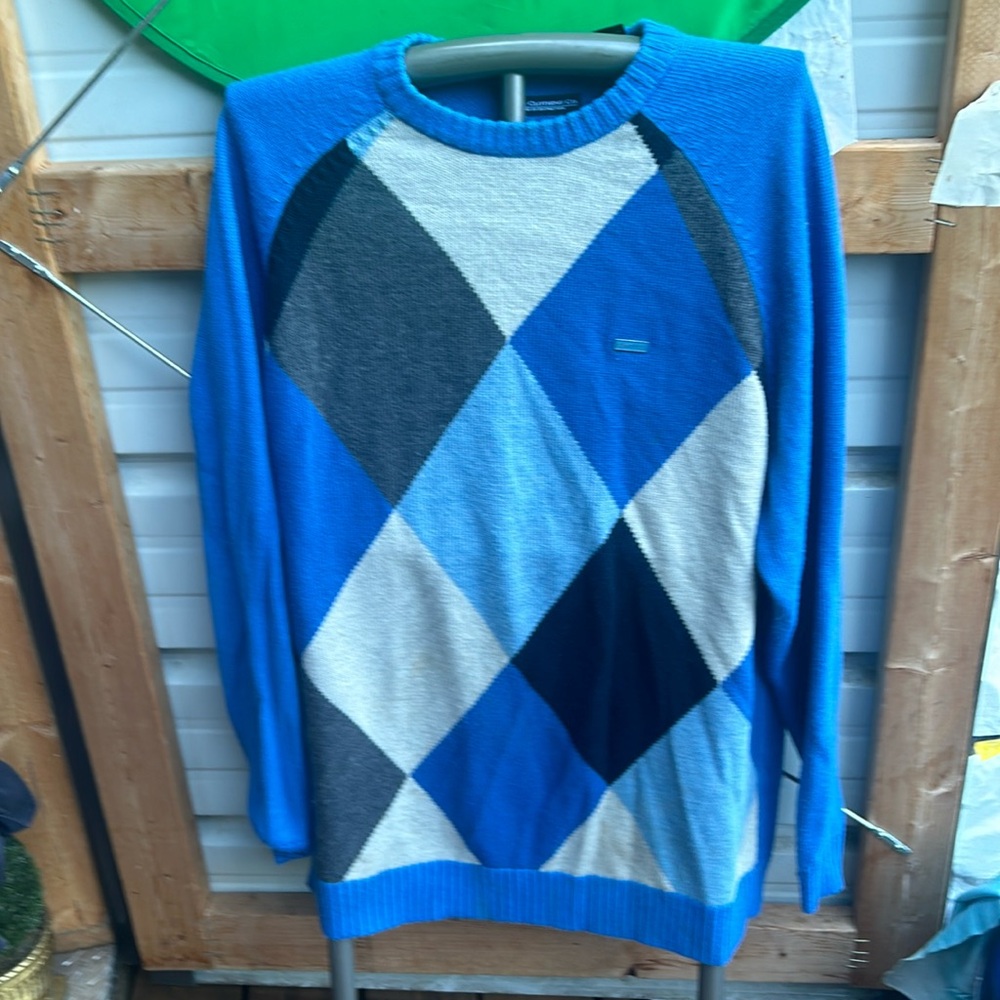 VINTAGE ENYCE  Hip Hop Argyle Sweater (Chr)
